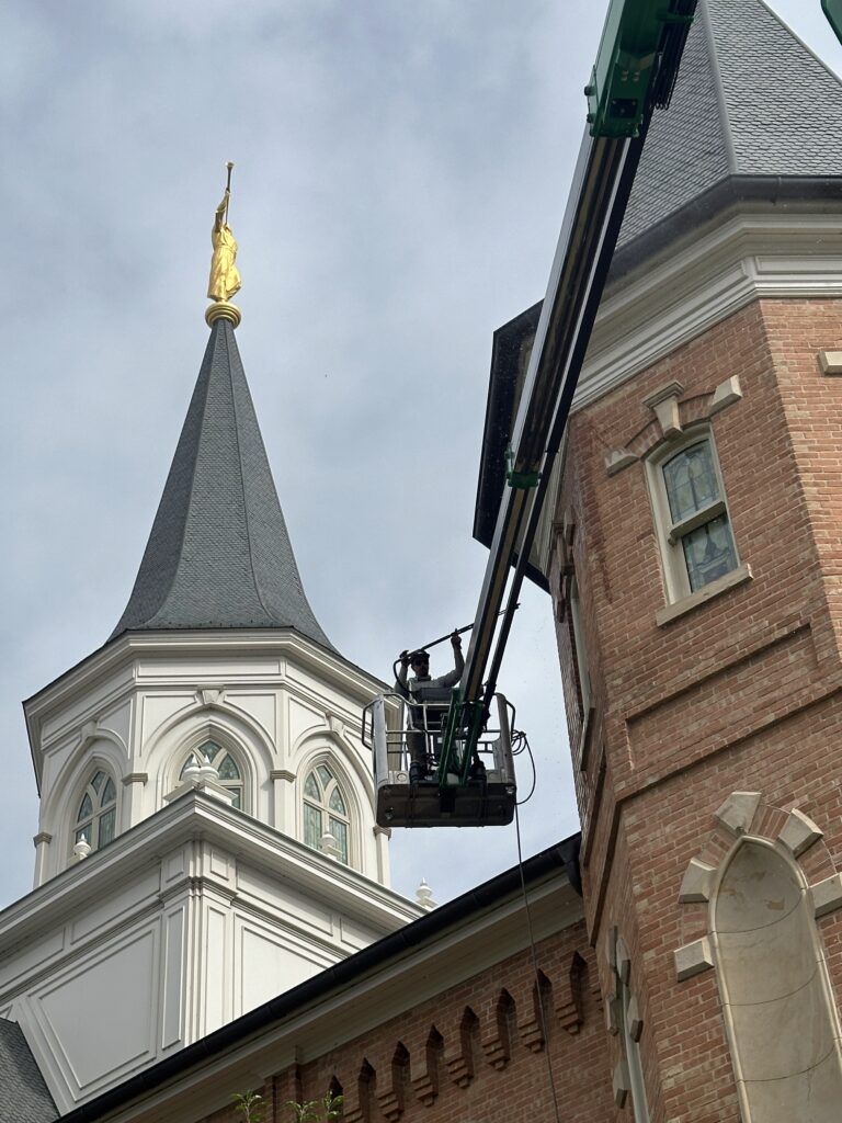 cleaning a government building